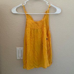 hollister yellow halter top